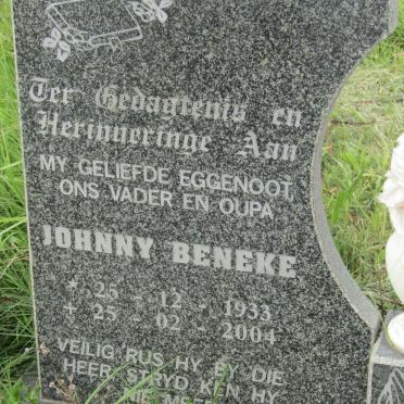 BENEKE Johnny 1933-2004