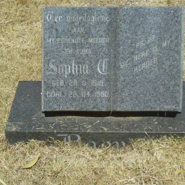 BOOYENS Sophia C. 1916-1990