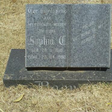 BOOYENS Sophia C. 1916-1990