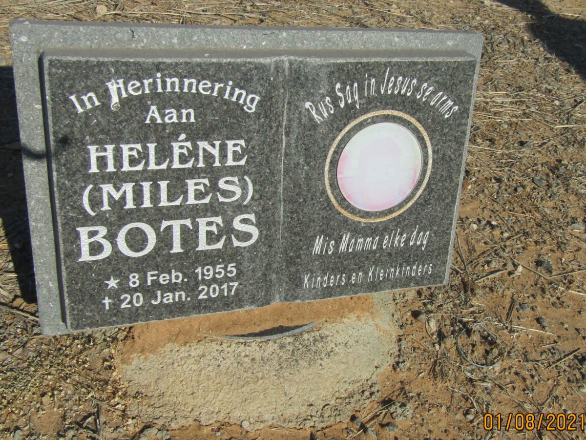 BOTES Helene nee MILES 1955-2017