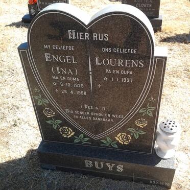BUYS Lourens 1937- &amp; Ina 1929-1998