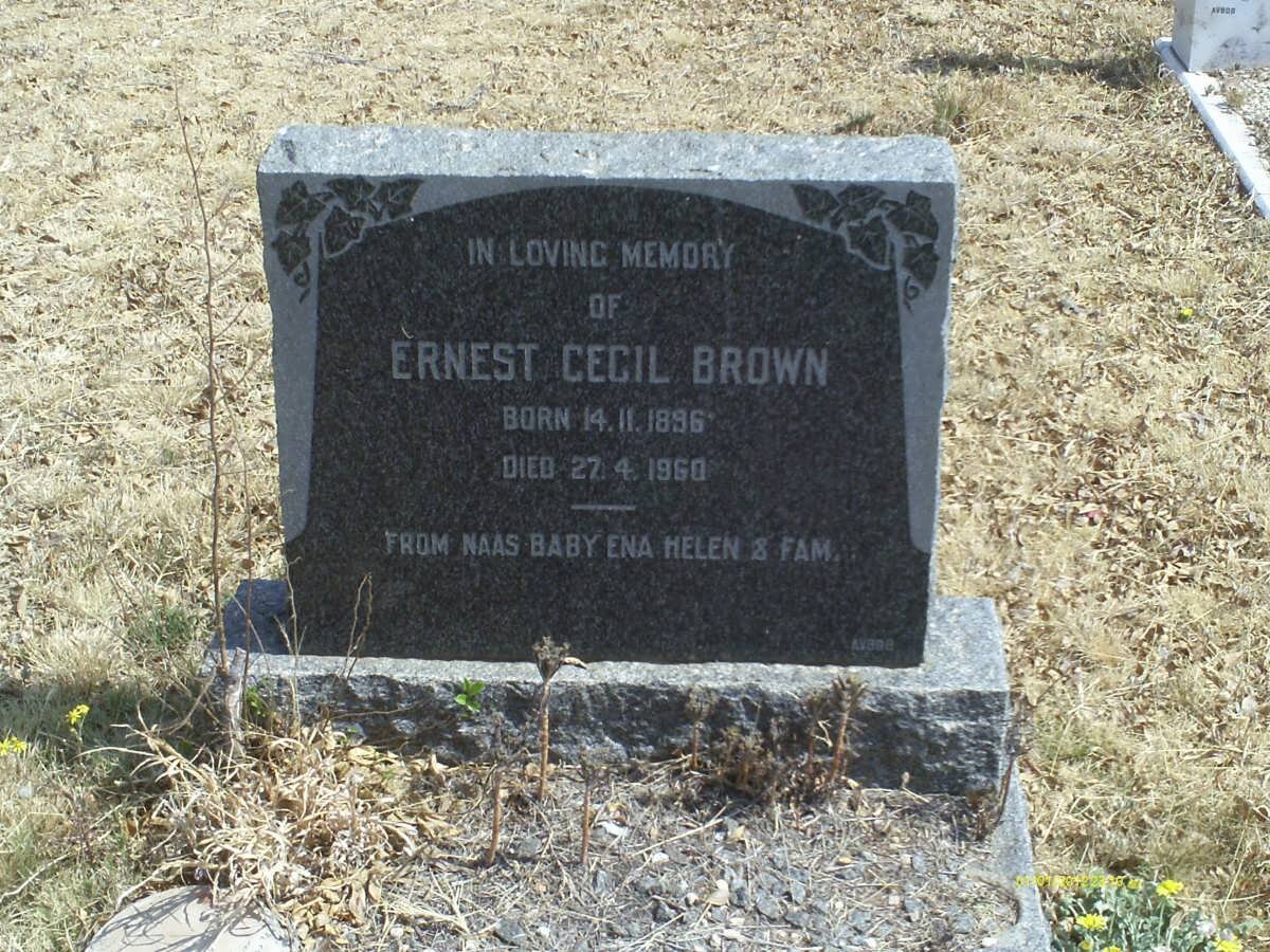 BROWN Ernest Cecil 1896-1960