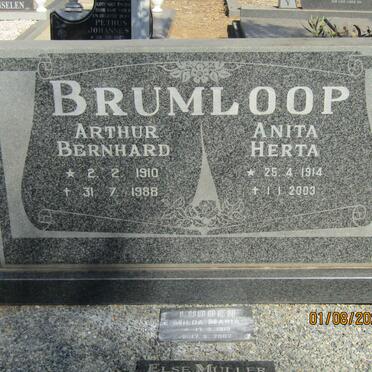 BRUMLOOP Arthur Bernhard 1910-1988 &amp; Anita Herta 1914-2003 