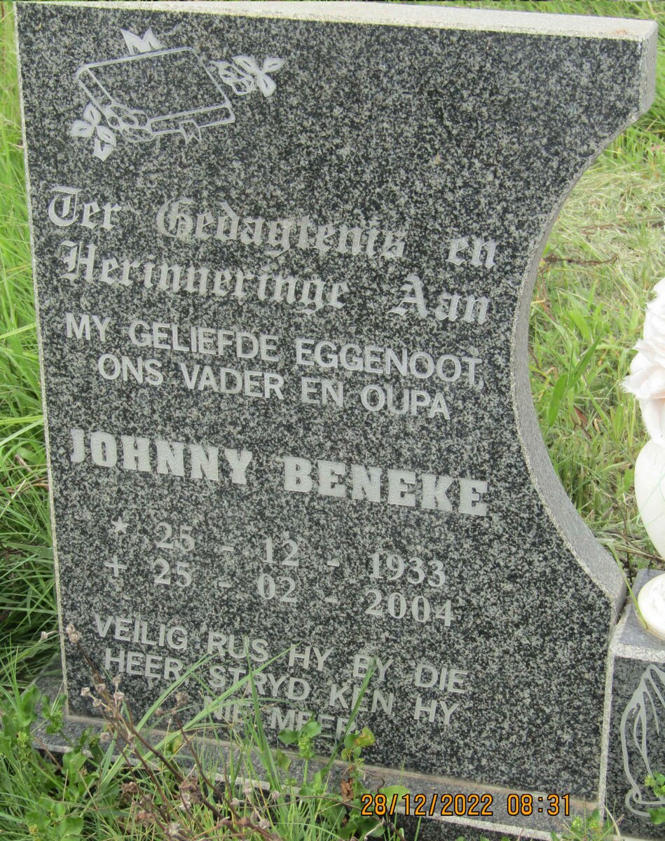 BENEKE Johnny 1933-2004