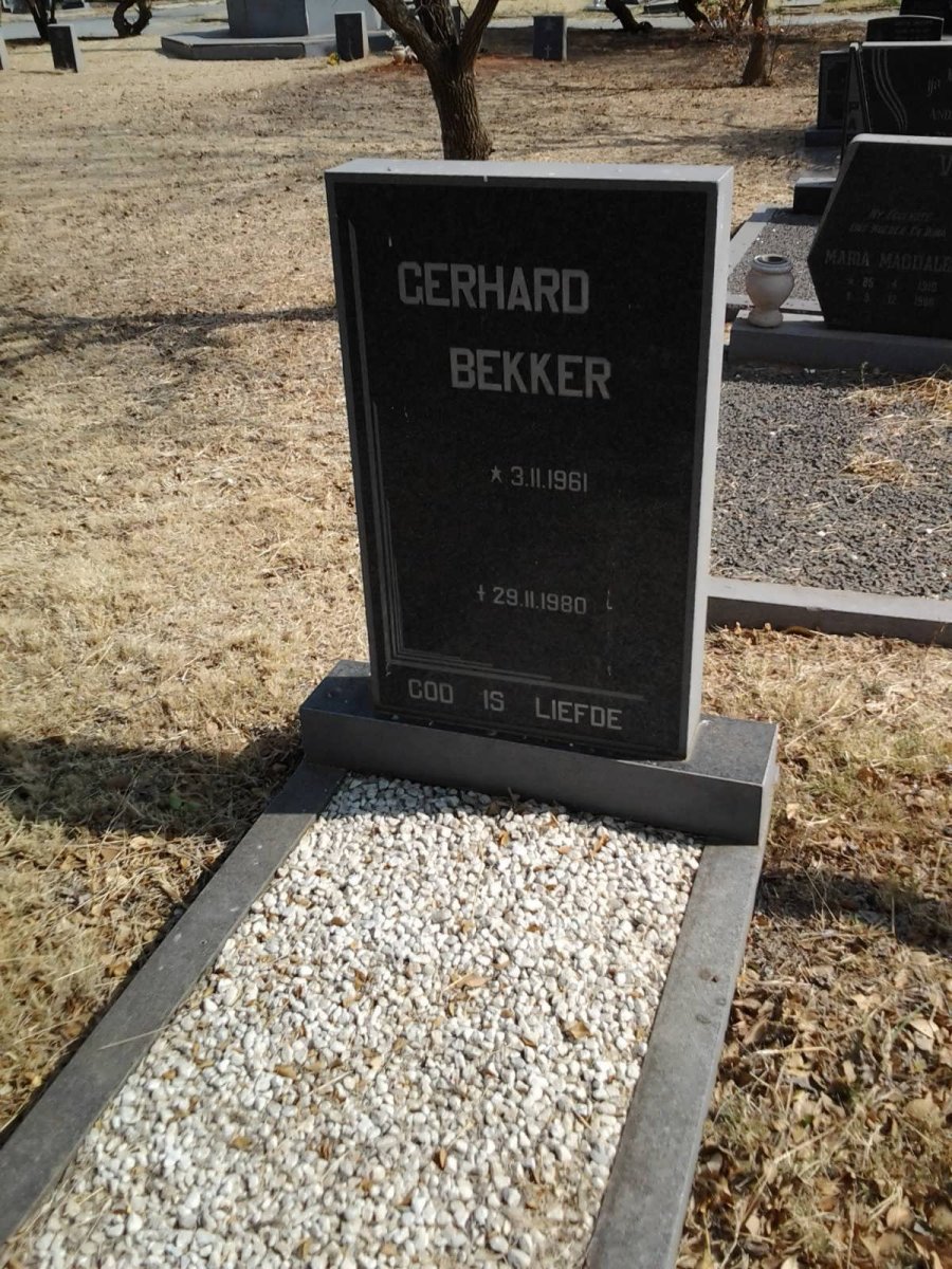 BEKKER Gerhard 1961-1980