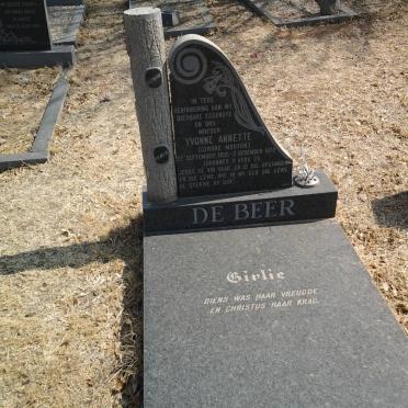 BEER Yvonne Annette, de nee MOUTON 1935-1979