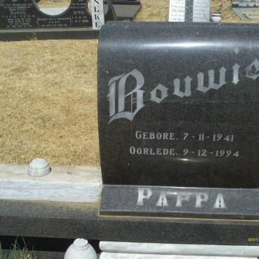 BOUWER Bouwie 1941-1994