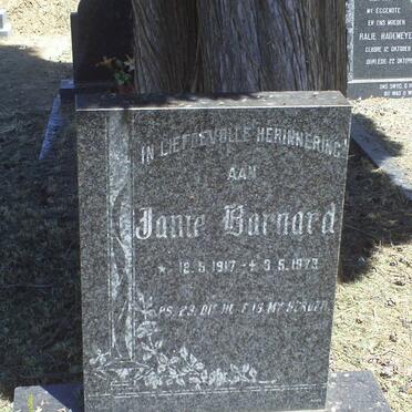 BARNARD Janie 1917-1973