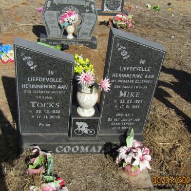 COOMANS Mike 1927-1998 &amp; Toeks 1932-2018
