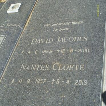 CLOETE David Jacobus 1928-2010&amp; Anna Martha BOOYENS 1933-1991 :: CLOETE Nantes 1957-2013