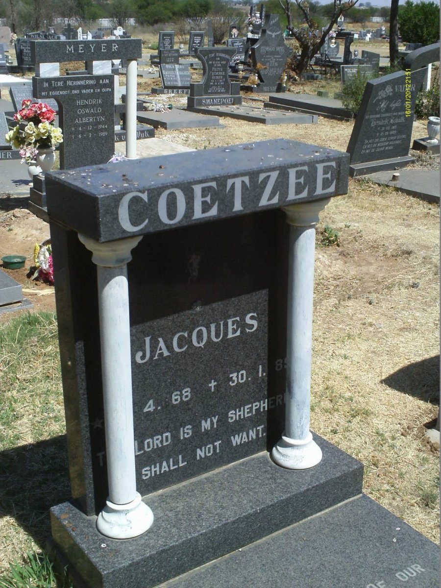 COETZEE Jacques 1968-1989