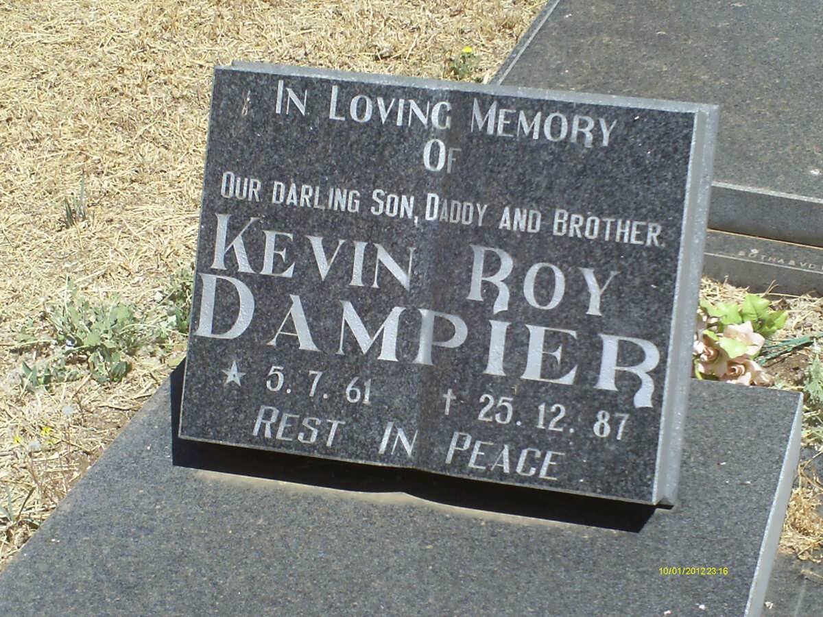 DAMPIER Kevin Roy 1961-1987