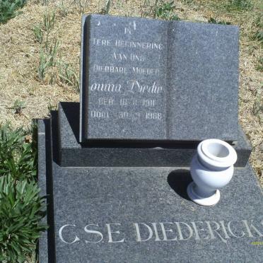 DIEDERICKS C.S.E. 1911-1988