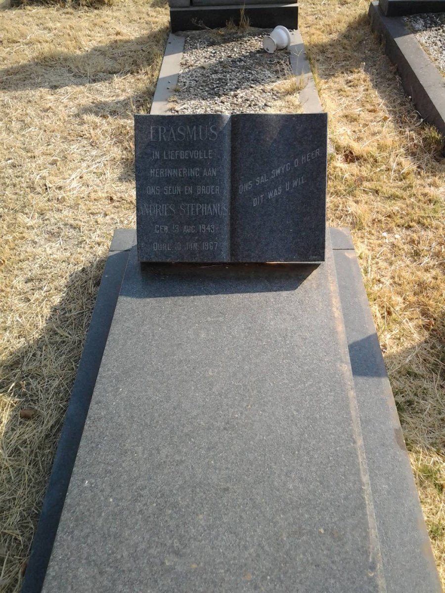 ERASMUS Andries Stephanus 1943-1967