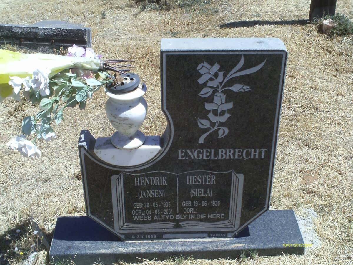 ENGELBRECHT Hendrik 1935-2001 &amp; Hester 1936-