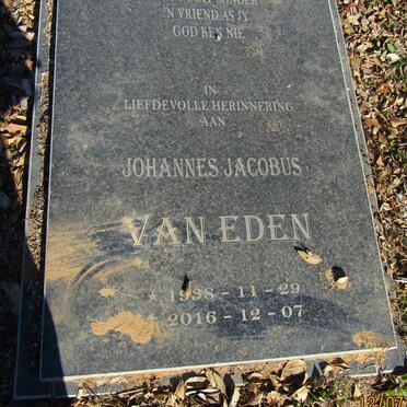 EEDEN Johannes Jacobus, van 1938-2016