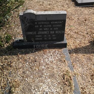 FOURIE Cornelius Johannes Van Niekerk 1917-1981