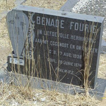 FOURIE Benade 1936-1974