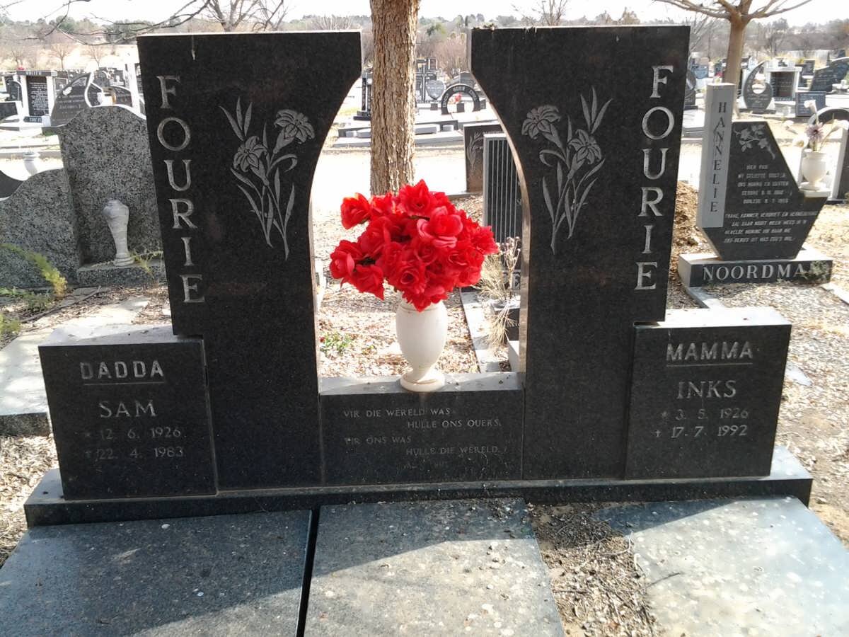 FOURIE Sam 1926-1983 &amp; Inks 1926-1992