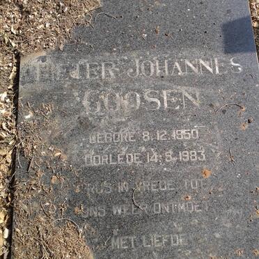 GOOSEN Pieter Johannes 1950-1983