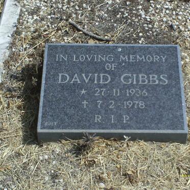 GIBBS David 1936-1978