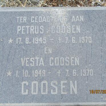 GOOSEN Petrus 1945-1970 &amp; Vesta 1949-1970