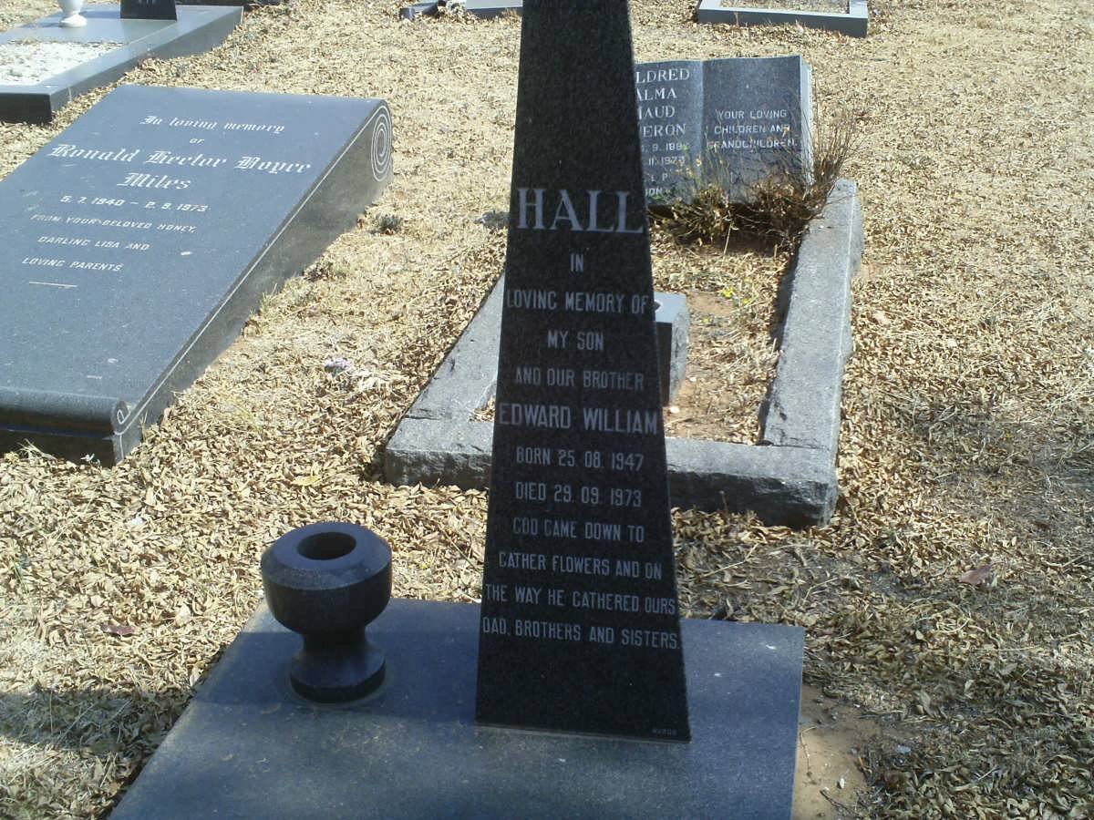 HALL Edward William 1947-1973