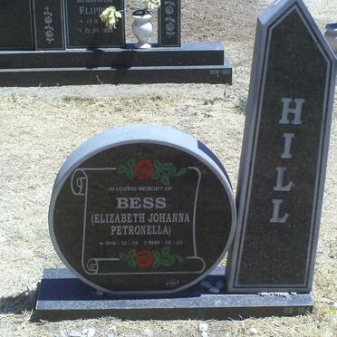 HILL Elizabeth Johanna Petronella 1919-1999
