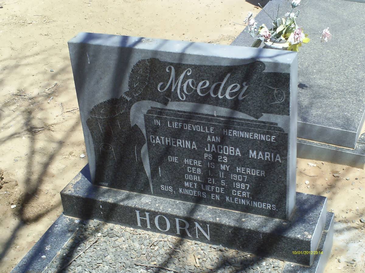 HORN Catherina Jacoba Maria 1907-1987
