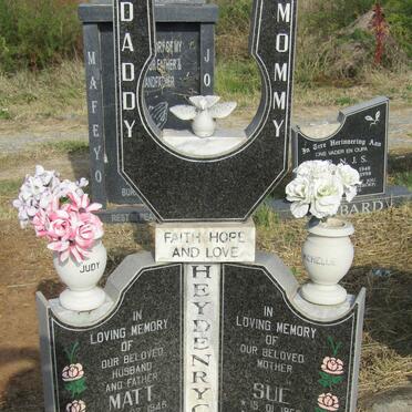 HEYDENRYCH Matt 1946-1999 & Sue 1950-2021