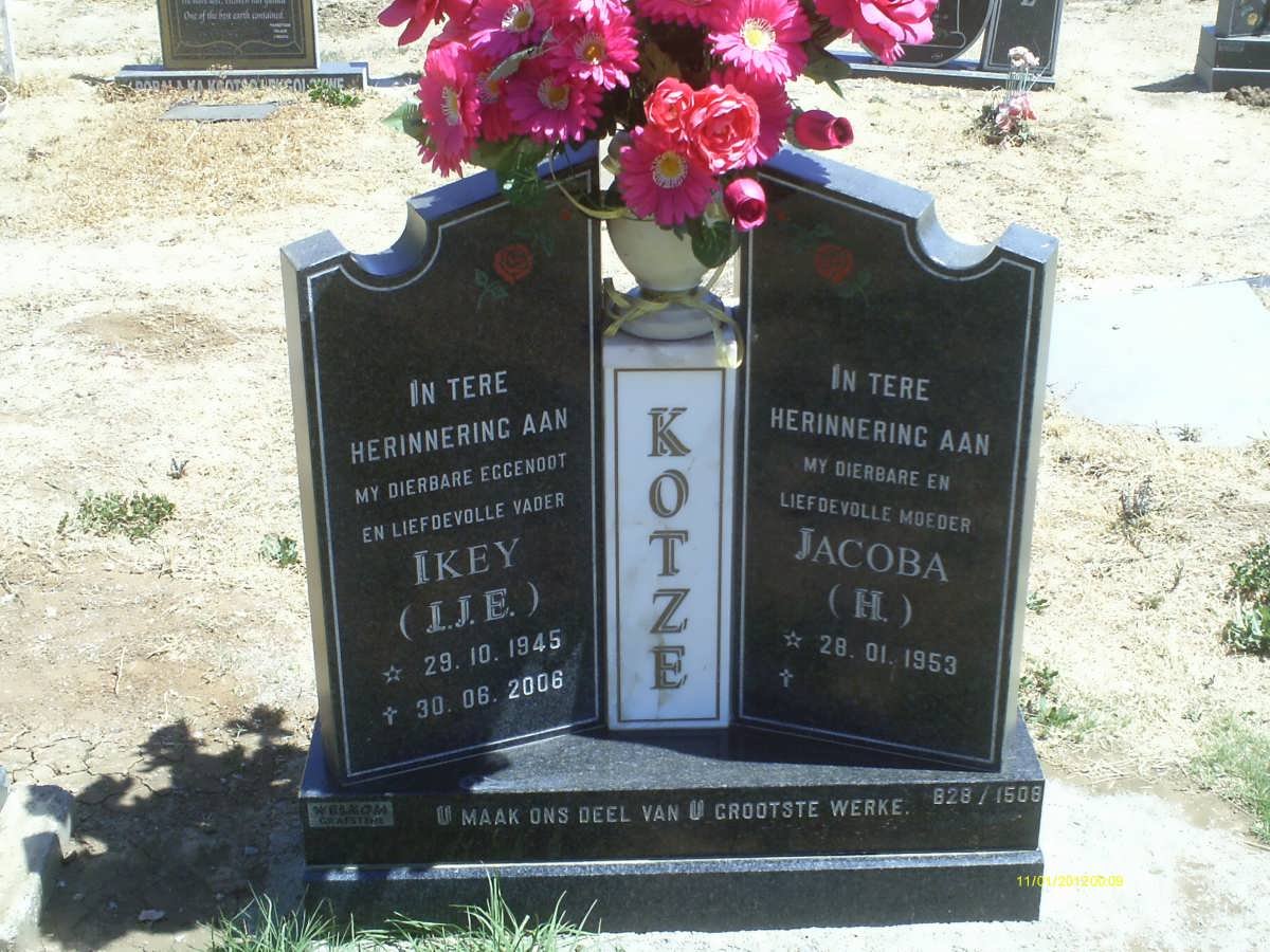 KOTZE J.J.E. 1945-2006 &amp; H. 1953-