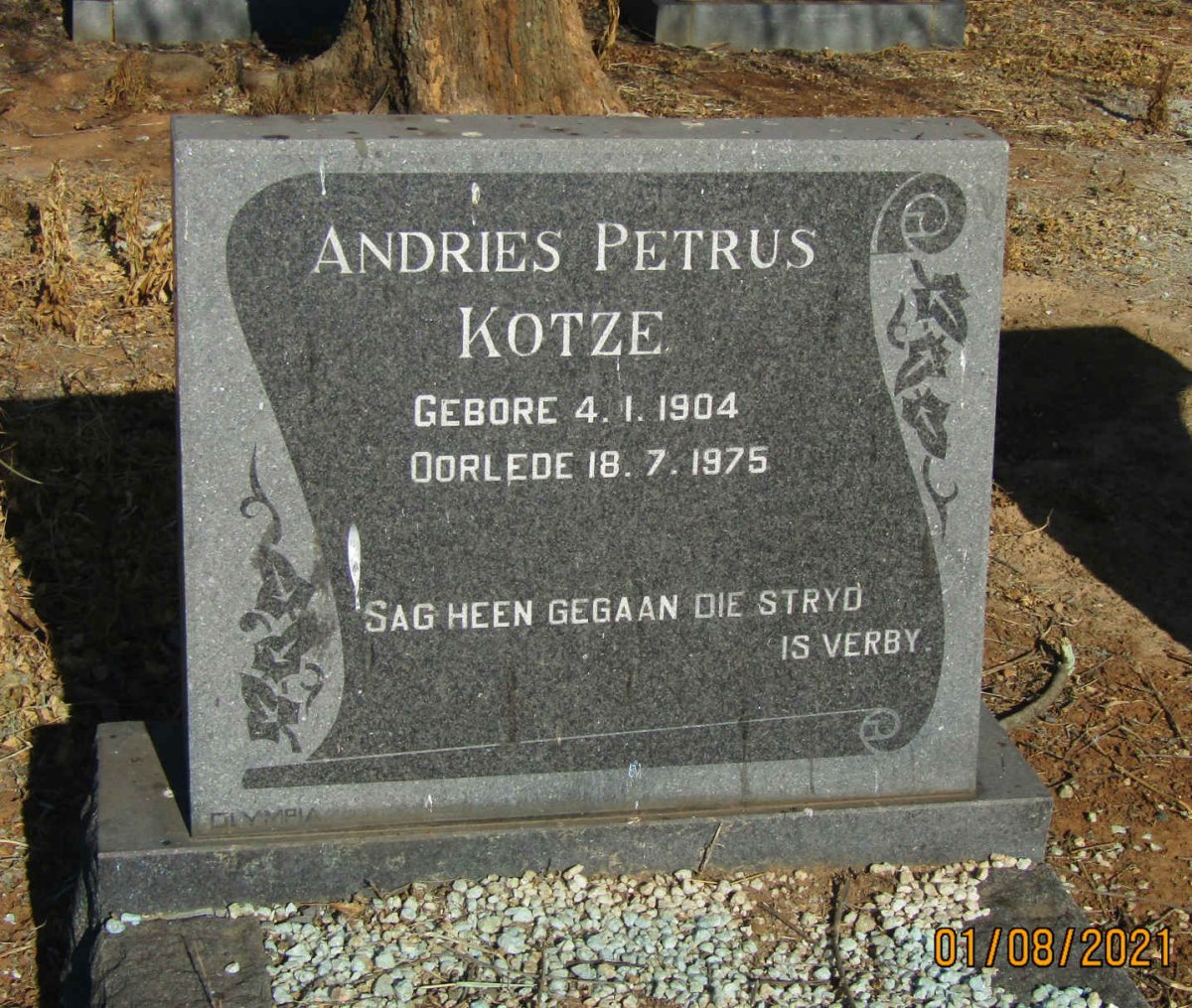 KOTZE Andries Petrus 1904-1975