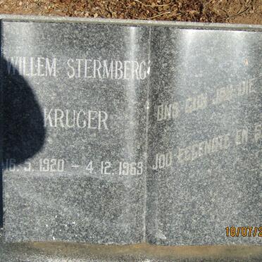 KRUGER Willem Stermberg 1920-1963