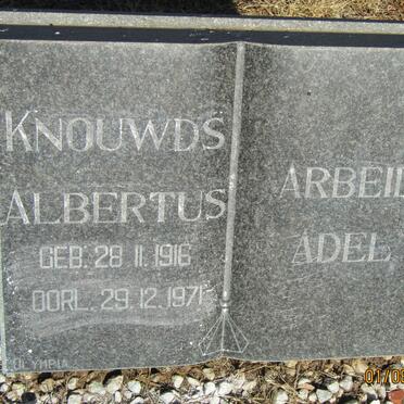 KNOUWDS Albertus 1916-1971