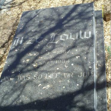 LOUW Ilze 1967-1984