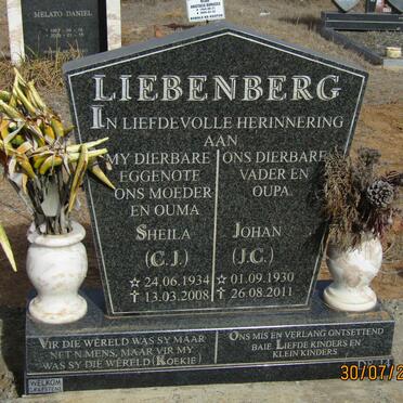 LIEBENBERG J.C. 1930-2011 &amp; C.J. 1934-2008