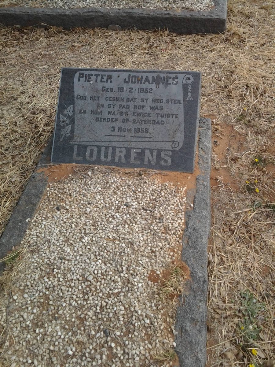 LOURENS Pieter Johannes 1952-195?