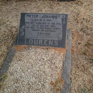 LOURENS Pieter Johannes 1952-195?