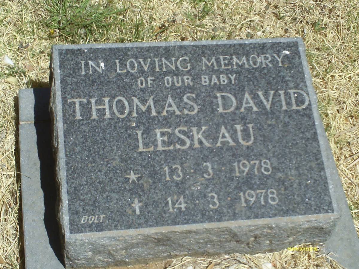 LESKAU Thomas David 1978-1978