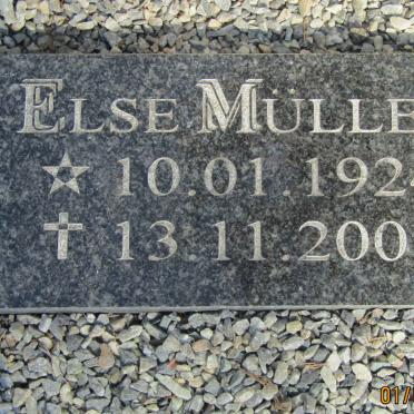 MULLER Else 1924-2008