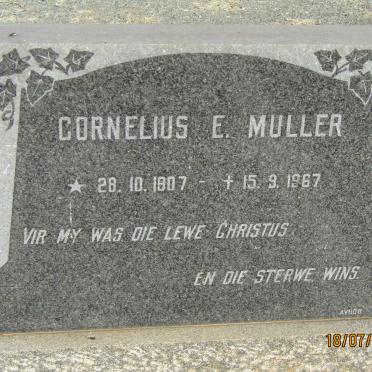 MULLER Cornelius E. 1907-1967