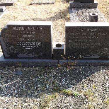 MYBURGH Gert 1907-1969 &amp; Hester I. FERREIRA 1911-1983