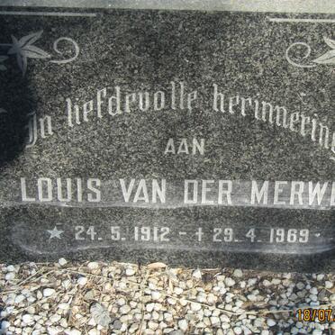 MERWE Louis, van der 1912-1969