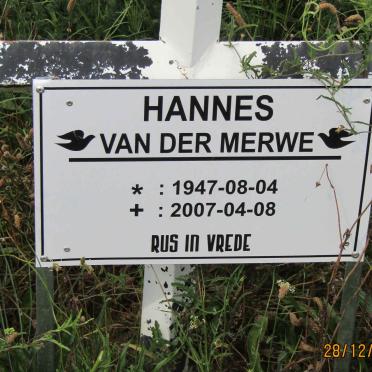 MERWE Hannes, van der 1947-2007
