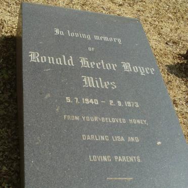 MILES Ronald Hector Boyce 1940-1973