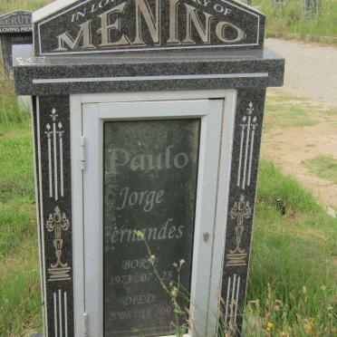 MENINO Paulo Jorge Fernandes 1973-2008