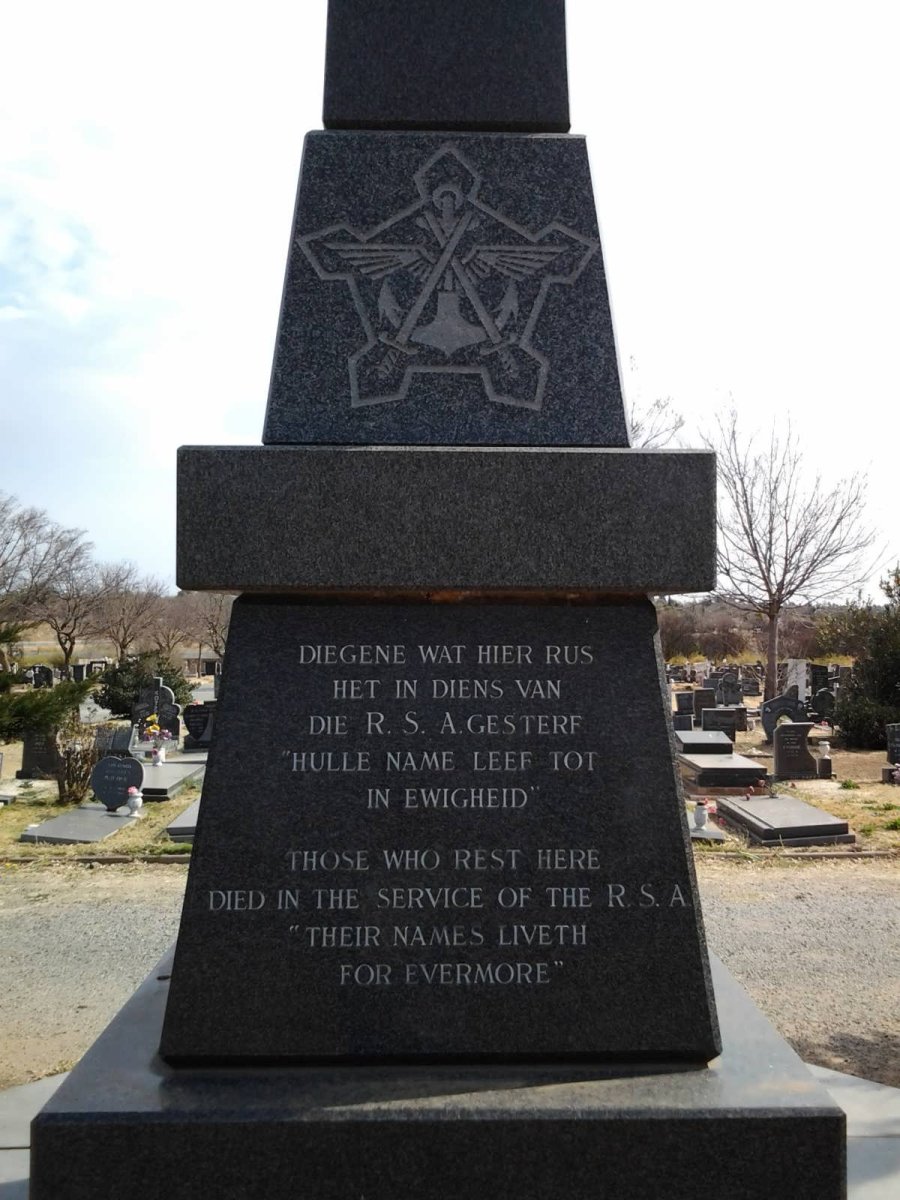 2. Gesterf in diens van RSA