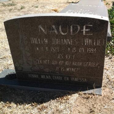 NAUDE Willem Johannes 1929-1994