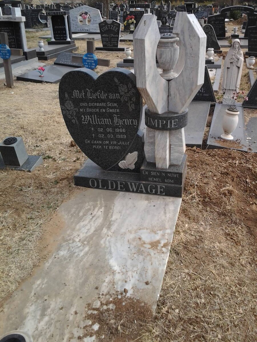 OLDEWAGE William Henry 1966-1989