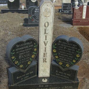 OLIVIER Fanie 1948-1997